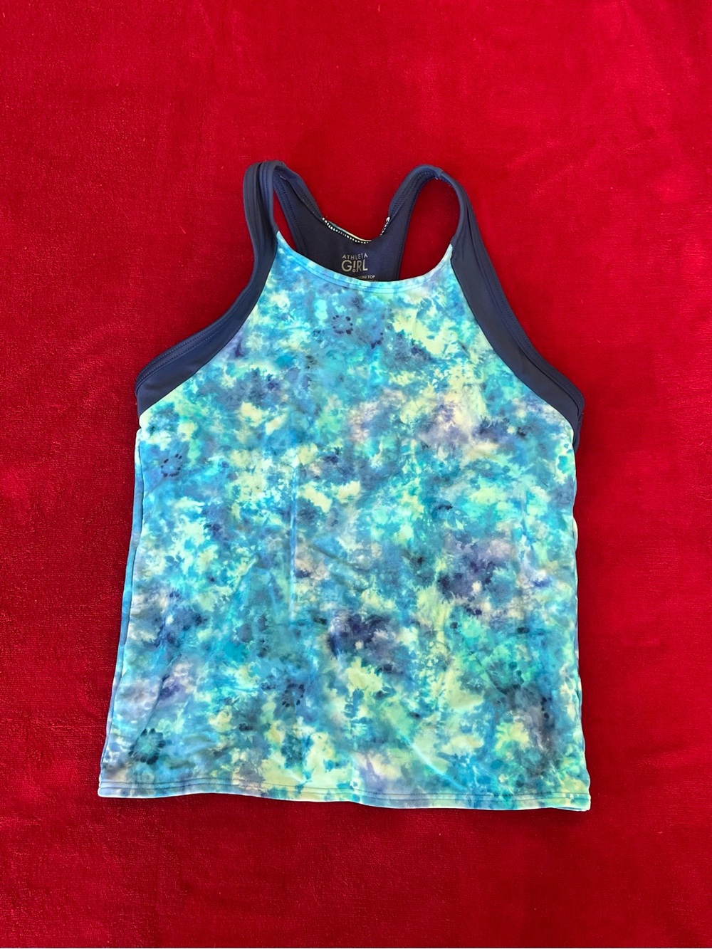 Athleta Girl Sleeveless Girl's Racerback Tie-Dye Pullover Multicolor Tank Top L